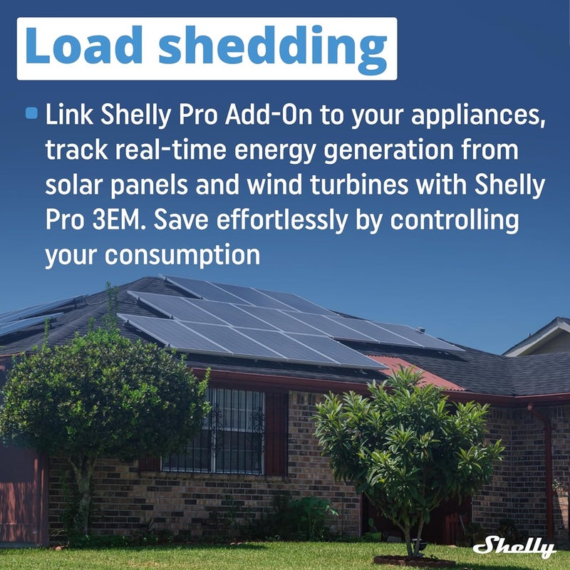 Shelly Pro 3EM Switch Add-On | Add-On Pro 3EM Dry Contacts DIN Rail Mounting | Home Automation | iOS Android app | No Hub Required | Solar Panels | Wind Turbines - Image 4